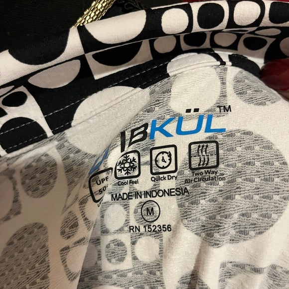 NWOT IBKUL ELISE BLACK & WHITE Sleeveless Polo Golf Shirt - Picture 6 of 12